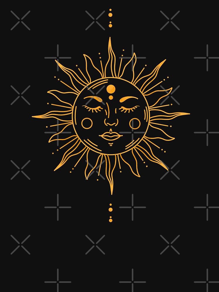 Minimalist Celestial Sun by ethnicdrawing