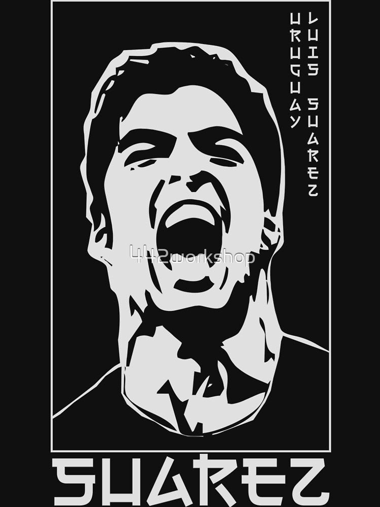 Luis Suarez Japanese Style Portrait art illustration by 442workshop