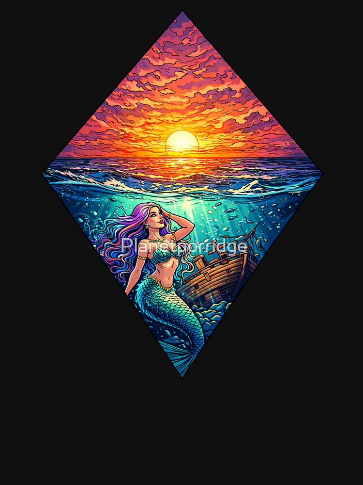 Mermaid Sunset Artwork by Planetporridge