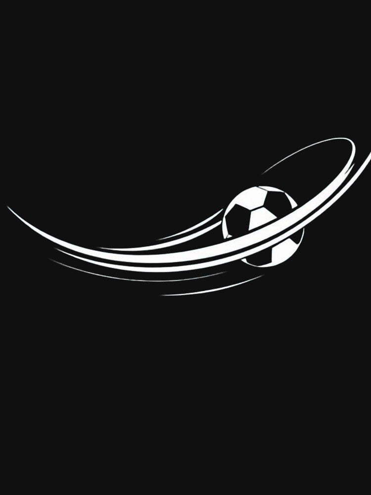 Abstract Minimalist Soccer Goal Line Art – Ball Flight Into Net Vector Design by HappySproutArt