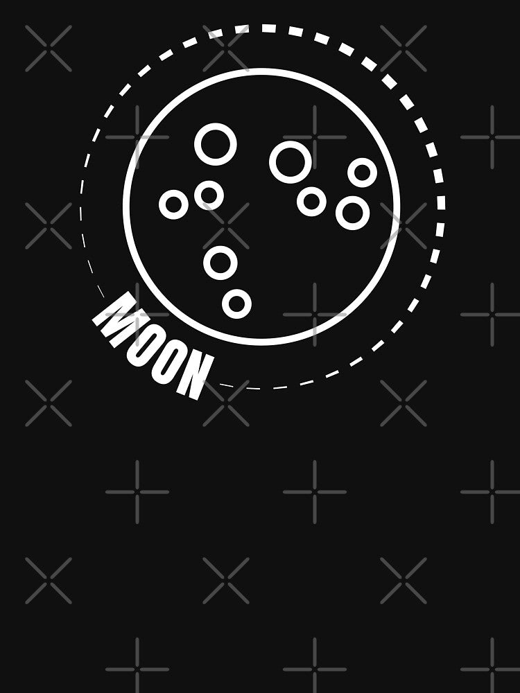 The Moon (WHITE DESIGN) by EleannaInSpace