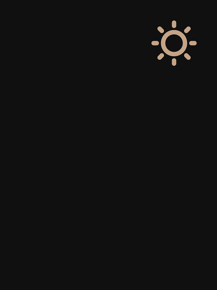 MINMALIST SUN (LIGHT BROWN) by Top10Designs