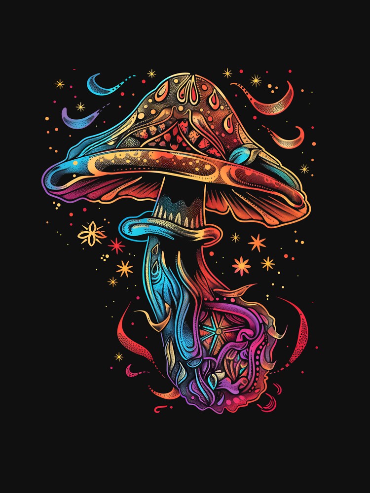 Stylized Magic Mushroom 1 by HarmonyTheKoala