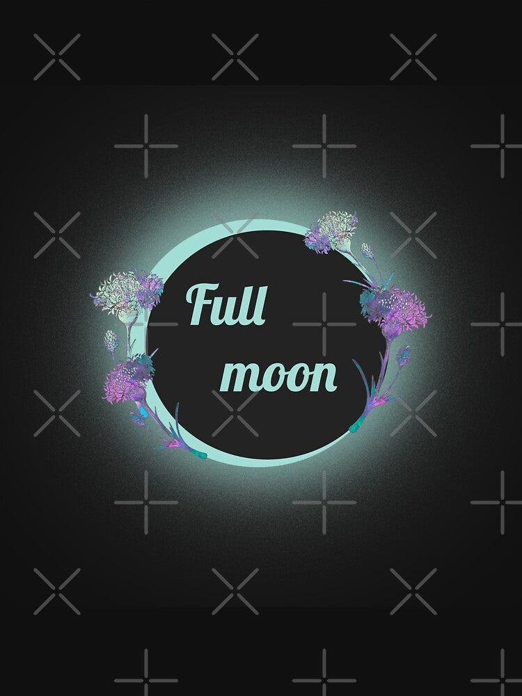 Full moon and flowers by ivorry