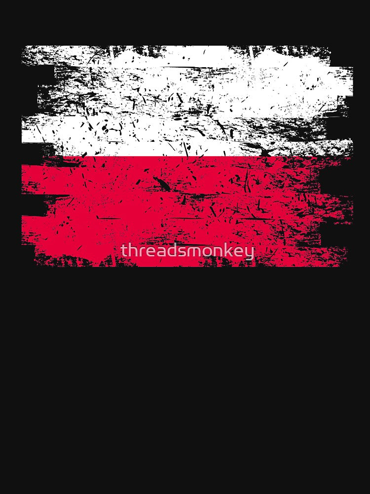 Poland Gift Country Flag Patriotic Travel Shirt Europe Light by threadsmonkey
