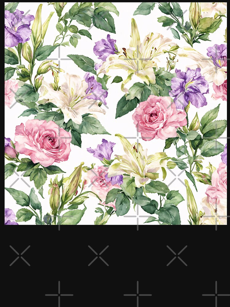 Vintage Watercolor Botanical Floral Pattern by SeamPix