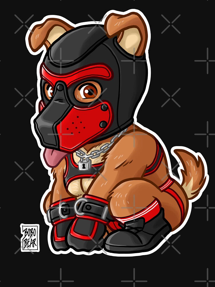 PLAYFUL PUPPY - RED MASK - BEARZOO SERIES by bobobear