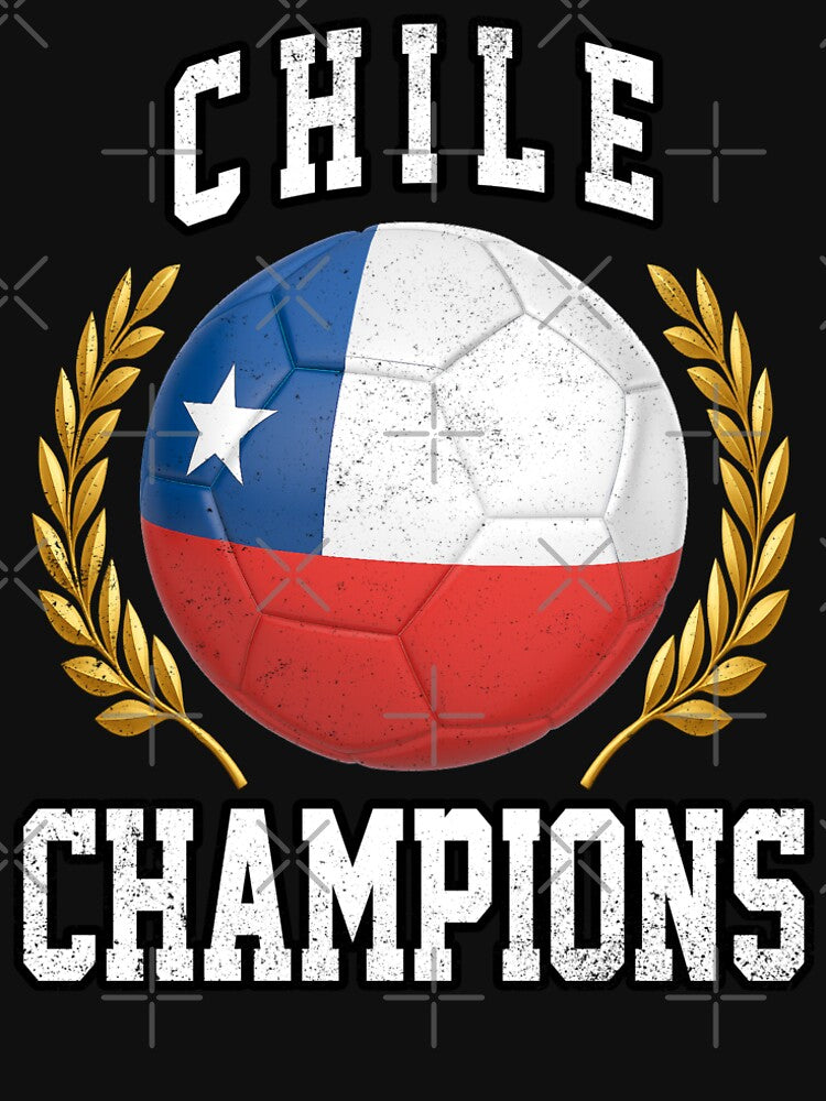 SOCCER BALL FLAG CHAMPIONS - CHILE - Fans and Teams for Men and Women T-shirt by wallsandpatts