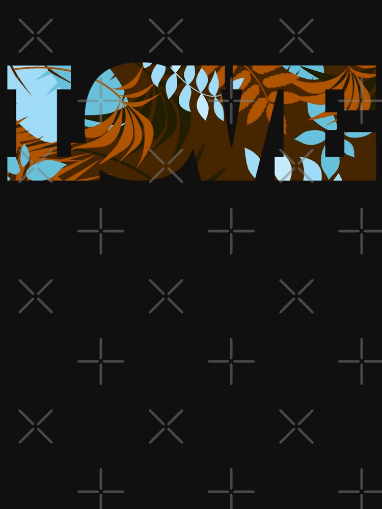 Wild Colorful Tropical Leaves Pattern on Ibex Brown by GraphicsClub