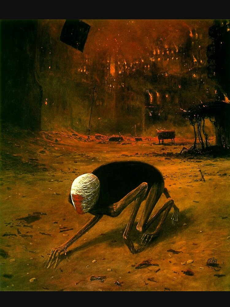 Untitled (Creature), by Zdzisław Beksiński by JustContemplate