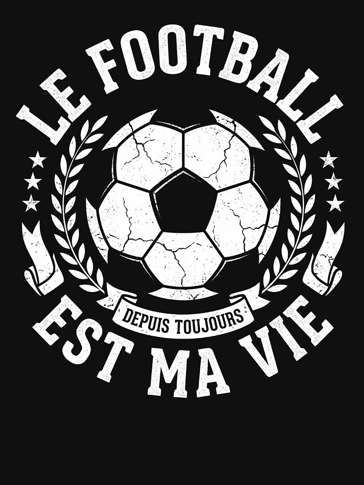 Vintage Emblem Football Is My Life by Redfield Universe