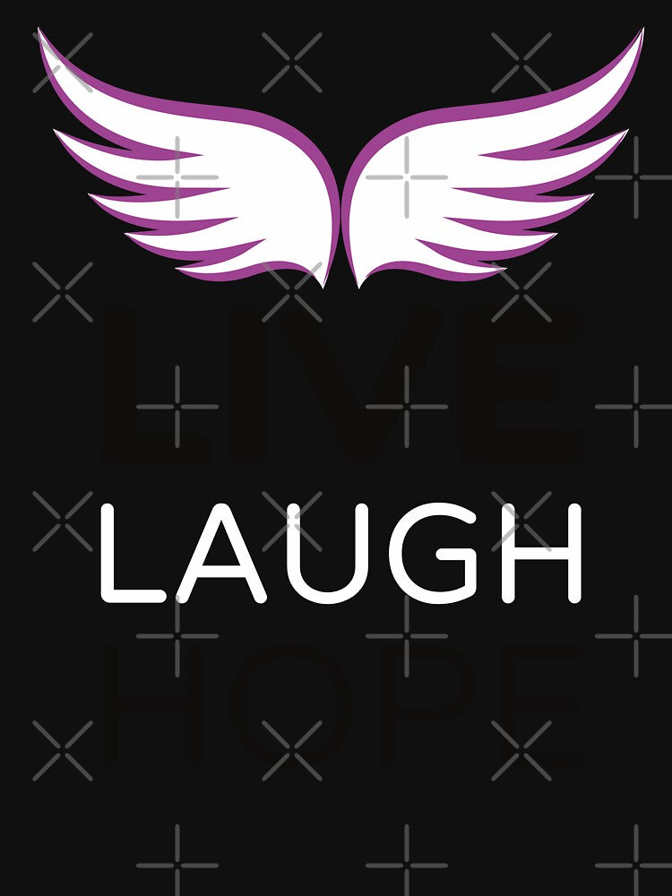 Live Laugh Hope - Short Motivational Quote | Colorful Fashion Hope Typography by Delandor