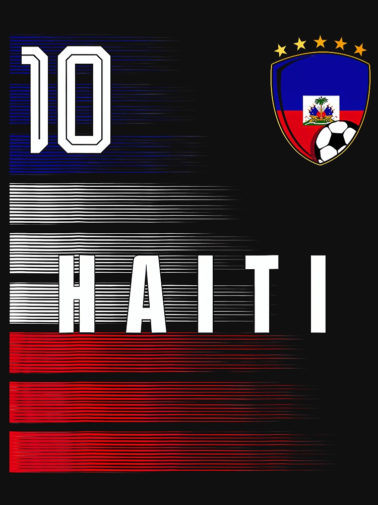Football Soccer Haiti Flag Haitian Pride Lovers Retro by Mdcazeem