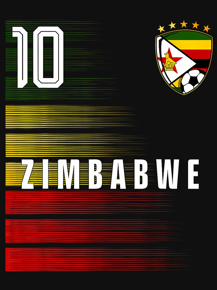 Football Soccer Zimbabwe Flag Zimbabwean Pride Lovers Retro by Mdcazeem