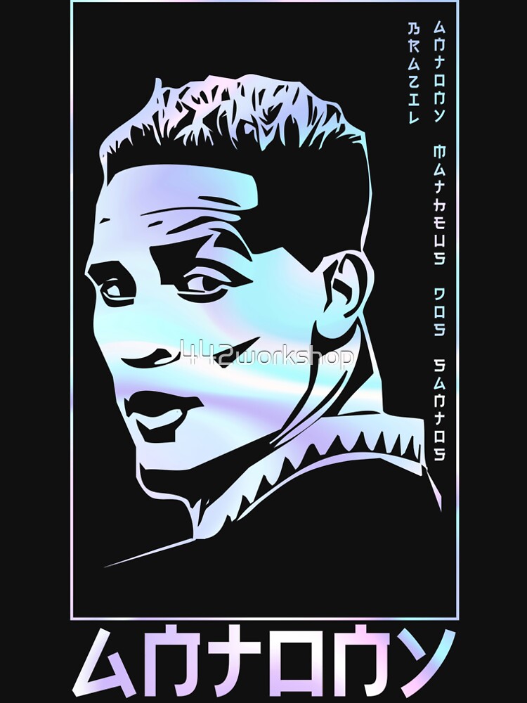 Antony holographic Style Portrait art illustration by 442workshop