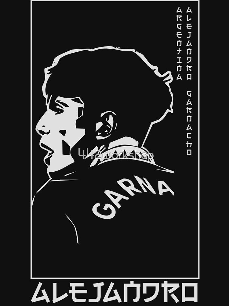 Alejandro Garnacho Japanese Style Portrait art illustration by 442workshop