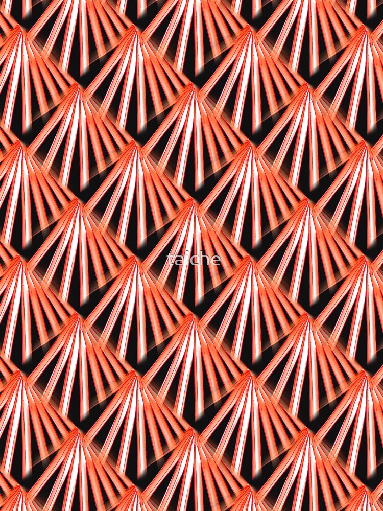 Art Deco Tropical Beach Palm Orange Cut Out by taiche
