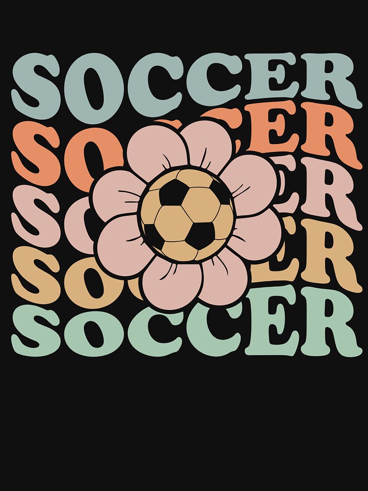 Cool Daisy Soccer Retro Color Gift For Teen Girl Soccer Lover Costume by sheamgjirij