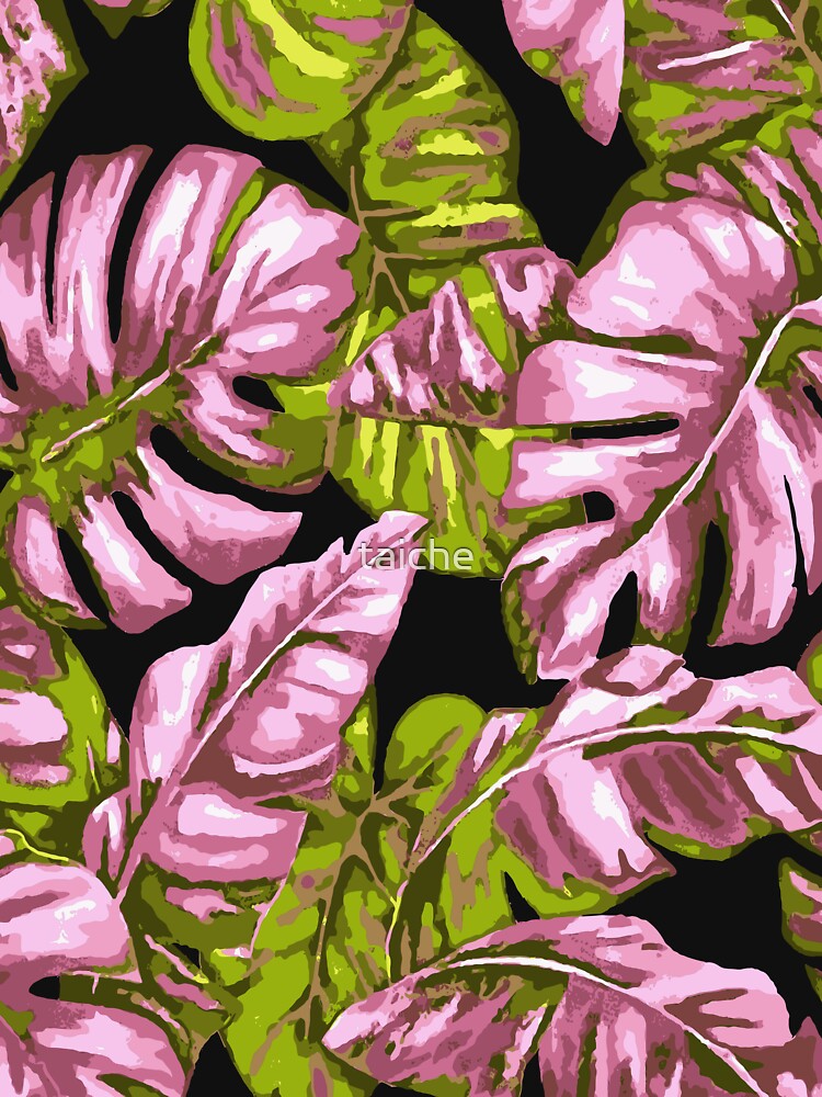 Tropical Leaves Camouflage Of Banana and Monstera 9 by taiche