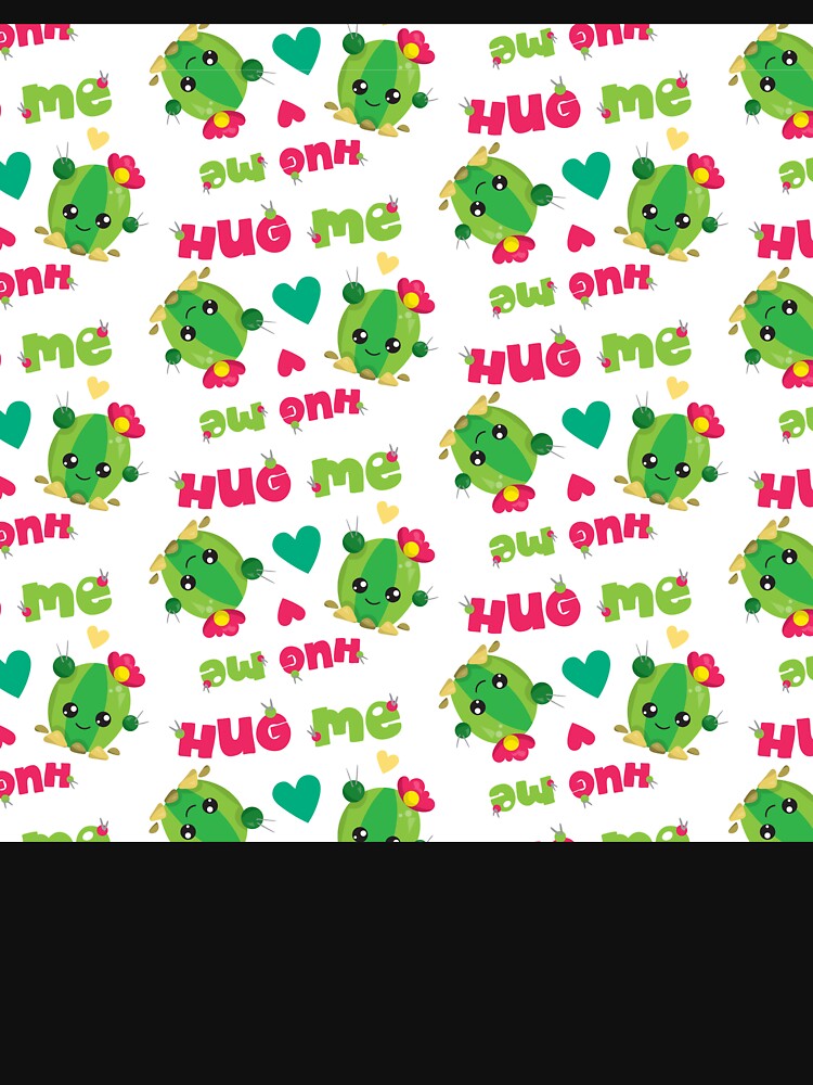 Cute Cactus Hug Me Seamless Pattern iPhone Case by FestivityFinds