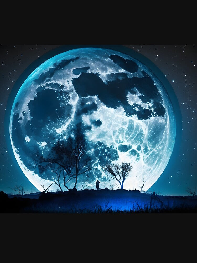 blue moon in sky by novmasao