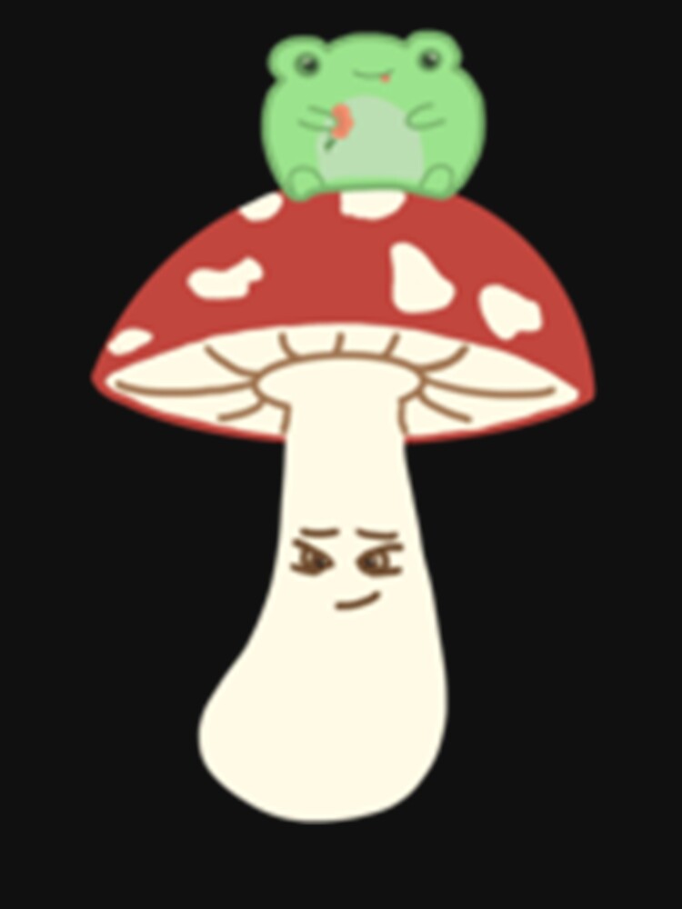 cute frog on mushroom by GatheringPlace