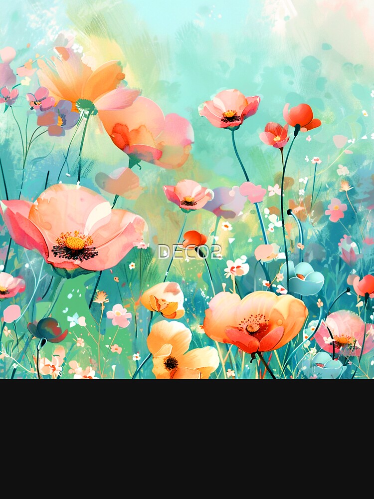 Fairytale Fantasy Flower Garden In Dreamy Pastel Colors by DEC02