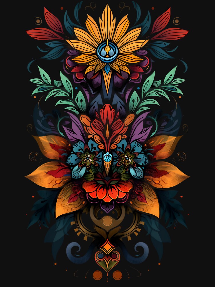 Stylized Floral Pattern by HarmonyTheKoala