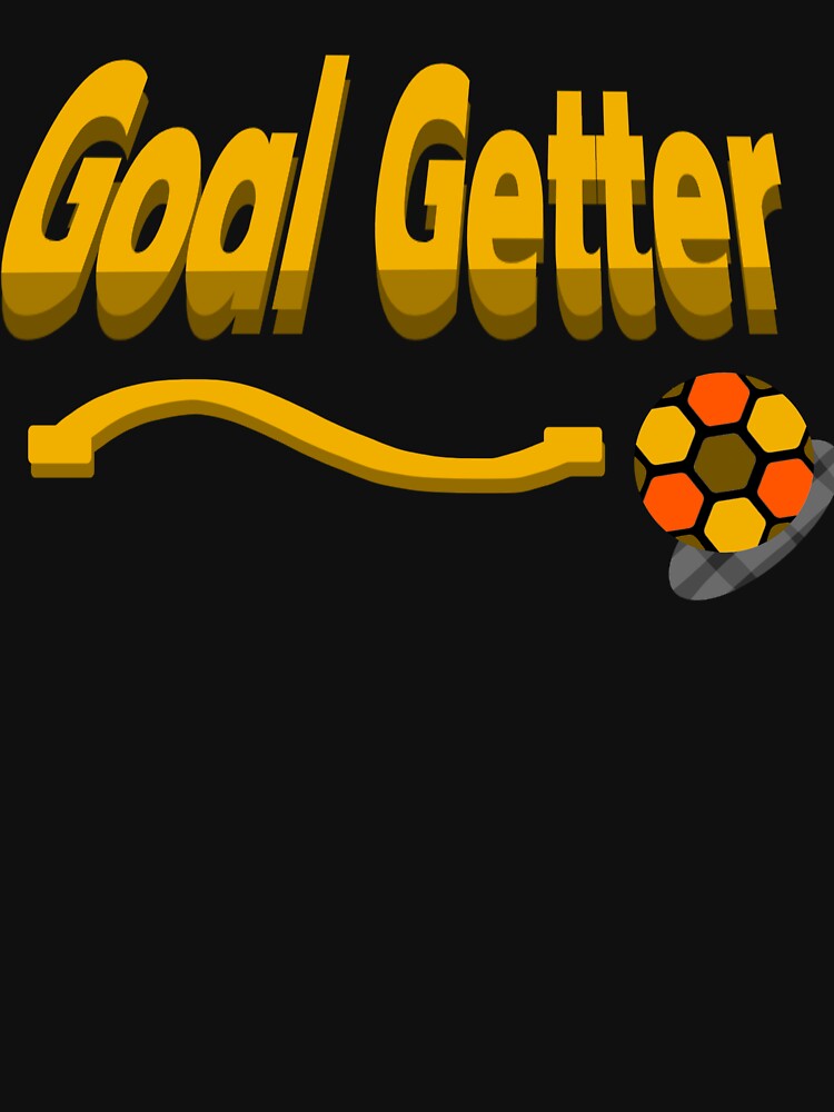 Goal Getter Yellow 3D Soccer Text by MigWhimsy