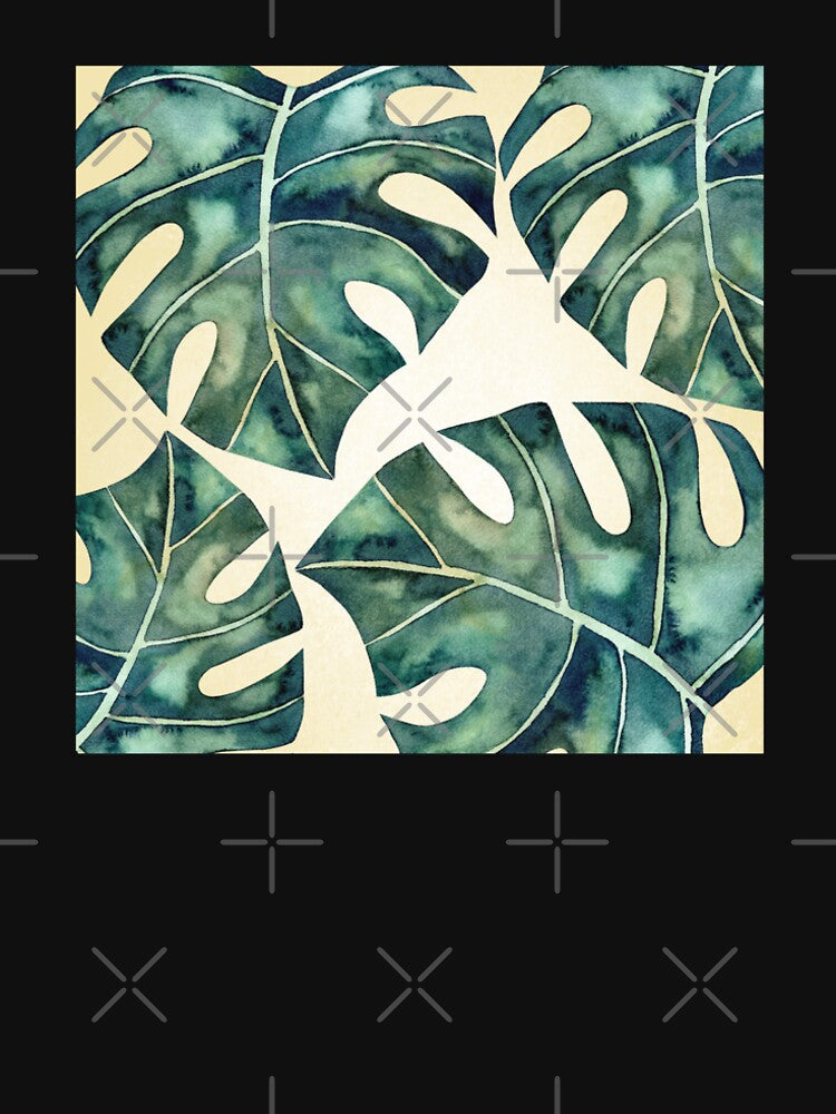 Monstera Tropical Leaves Pattern by GraphicsClub