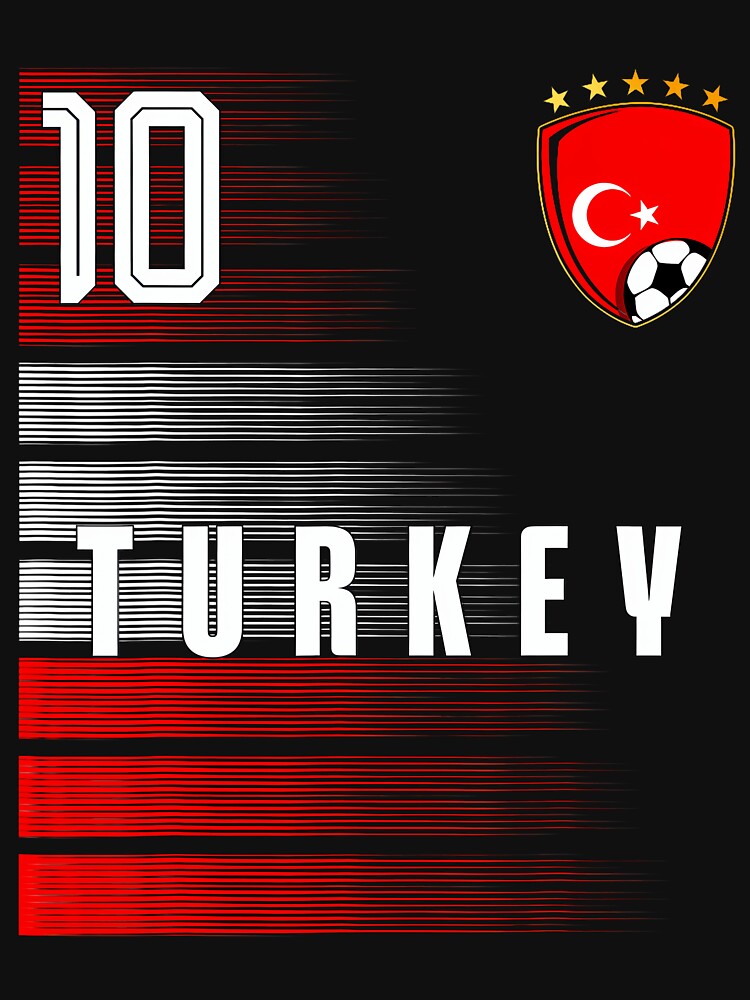 Football Soccer Turkey Flag Turkish Pride Lovers Retro by Mdcazeem