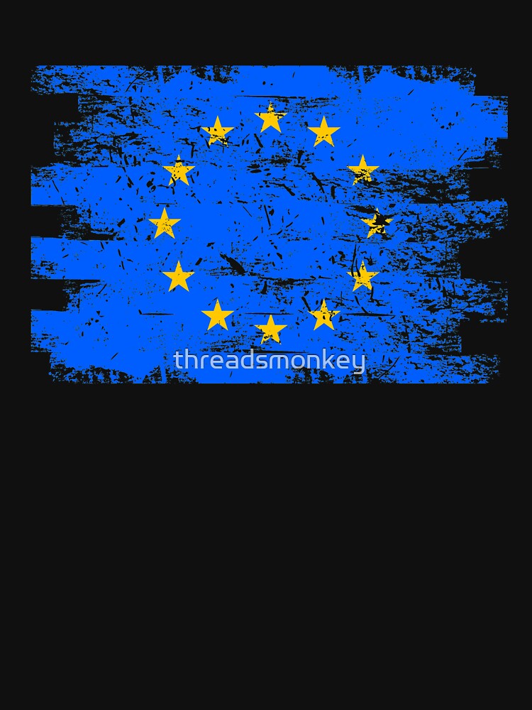 European Community Gift Country Flag Patriotic Travel Shirt Europe Light by threadsmonkey
