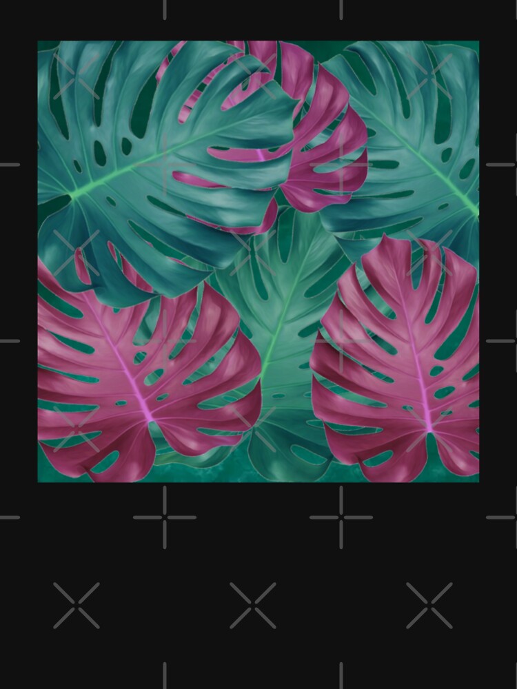Tropical Monstera Leaves Pattern by GraphicsClub