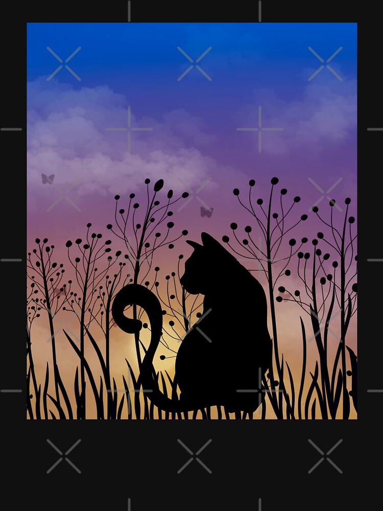 Cat Silhouette Sunset by HappyLifeCreate