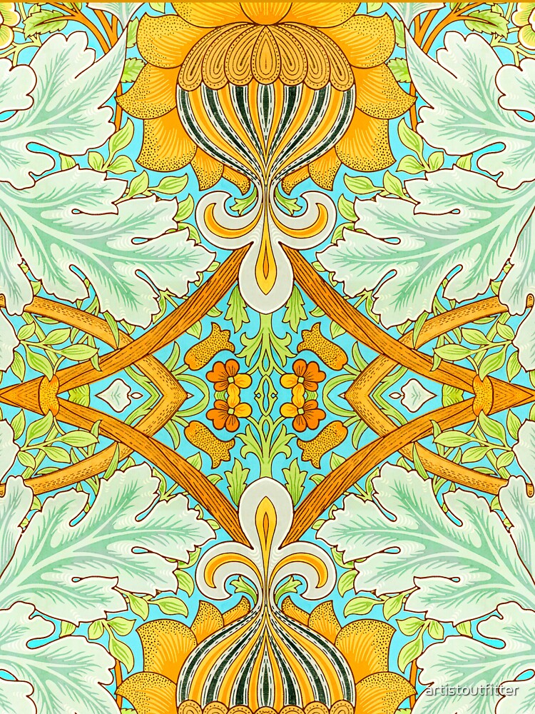 Botanical Yellow Floral Pattern by artistoutfitter