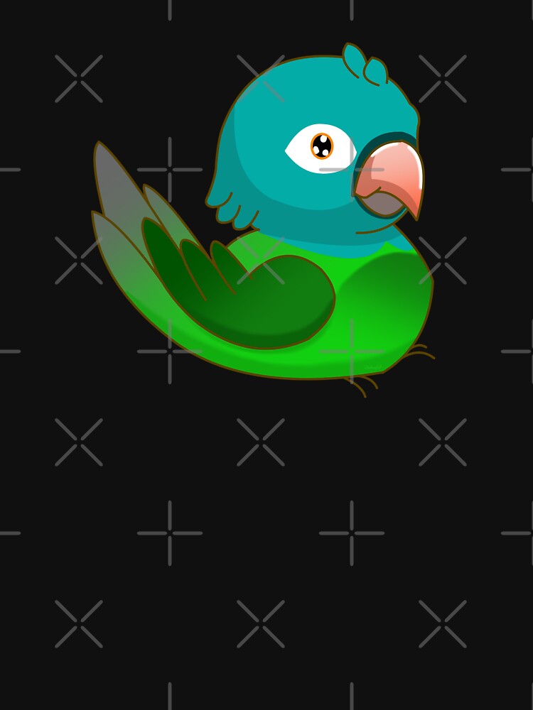 Handsome, Fun and Exotic Blue Crowned Conure by DynieKid