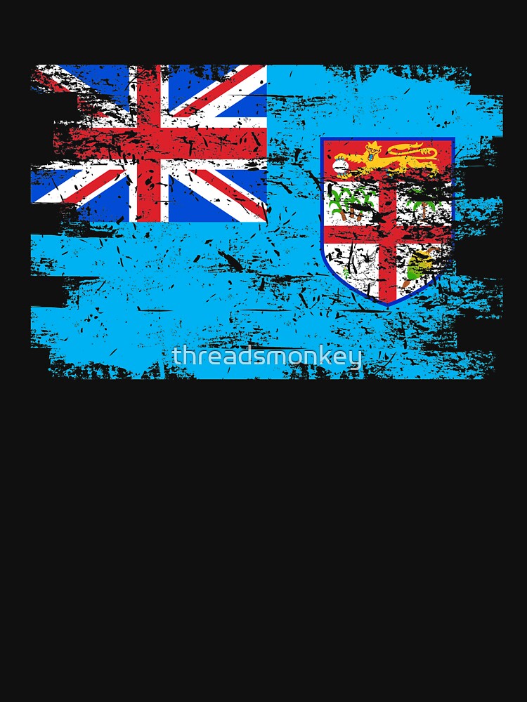 Fiji Shirt Gift Country Flag Patriotic Travel Oceania Light by threadsmonkey