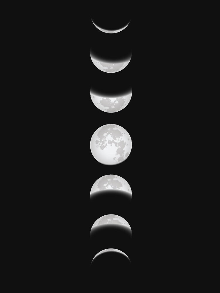 Phases Of The Moon, Moon Phases Shirt, Moon Shirts For Women, Dark Side Of The Moon by Wazze Co.