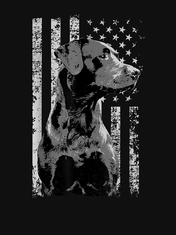 Patriotic USA Flag Black Labrador gift for Lab Owners Short Sleeve by Goleon12