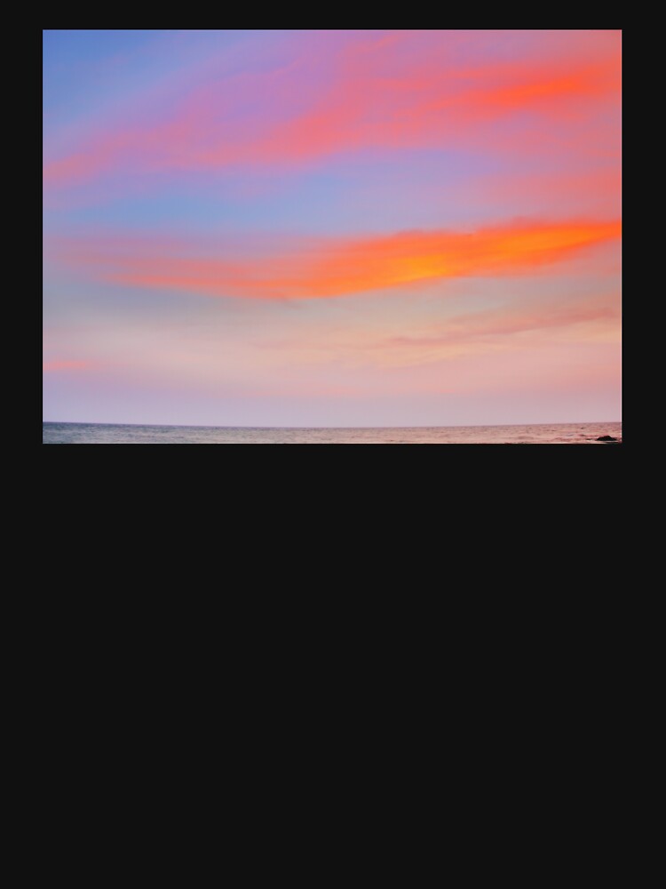Pink Purple and Blue Summer Sunset Ocean View by CheraeLynn