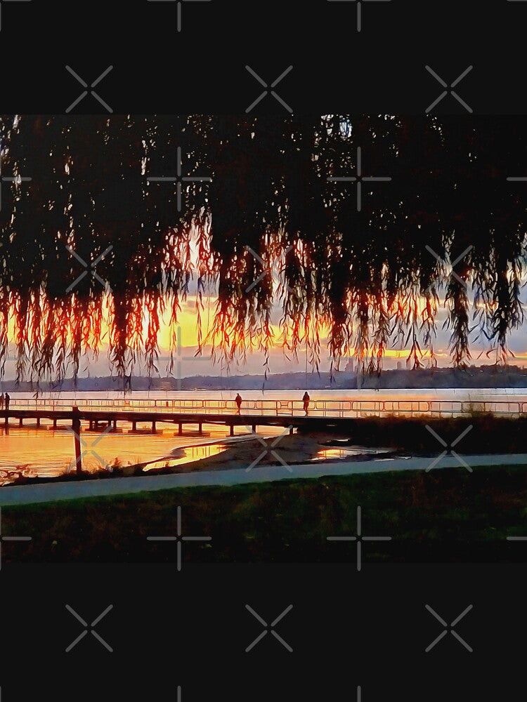 Sunset Through the Trees at Juanita Beach by SeaChangeDesign