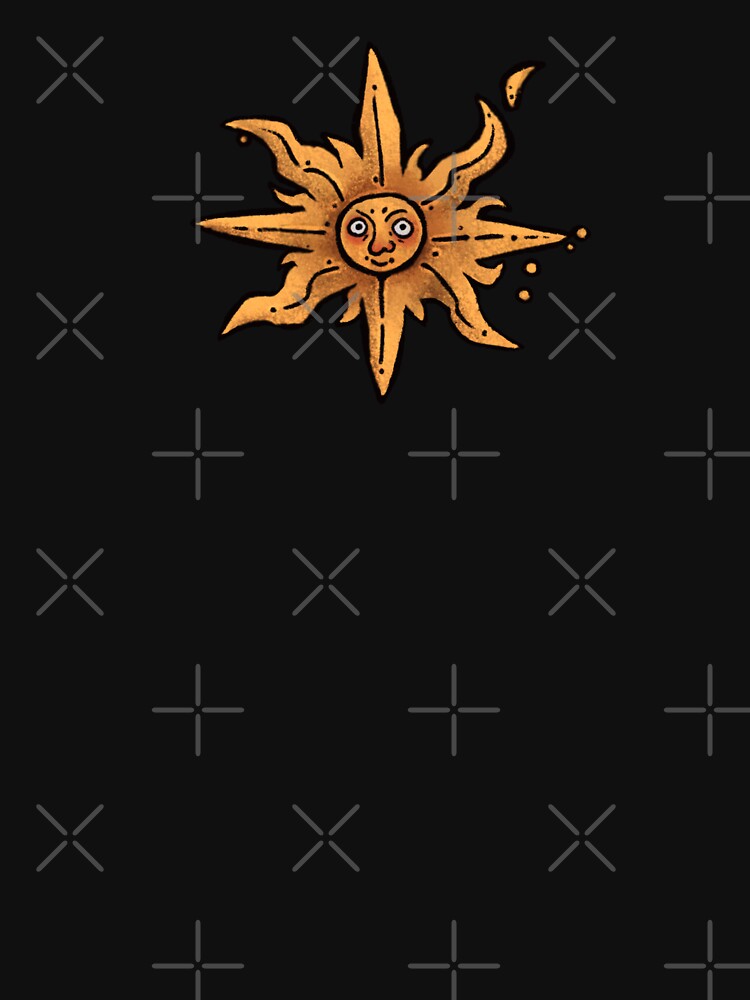 Quirky Sun Is Judging You | Gothic Marginalia Art with Medieval Vibes by keyvei