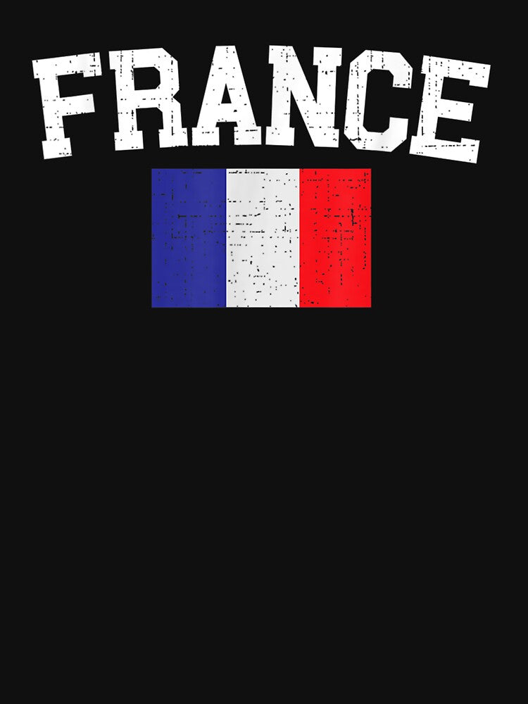 France Distressed Flag French Soccer French Futbol Club by LyndonGrey