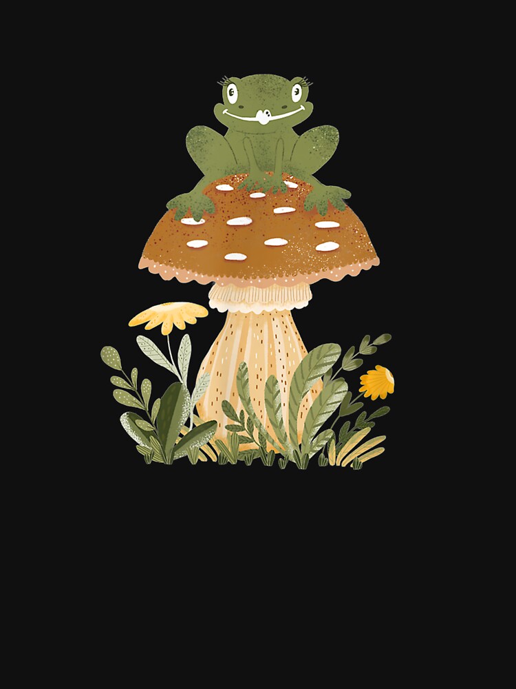 Core Frog Sat On A Forest Mushroom by tolivia