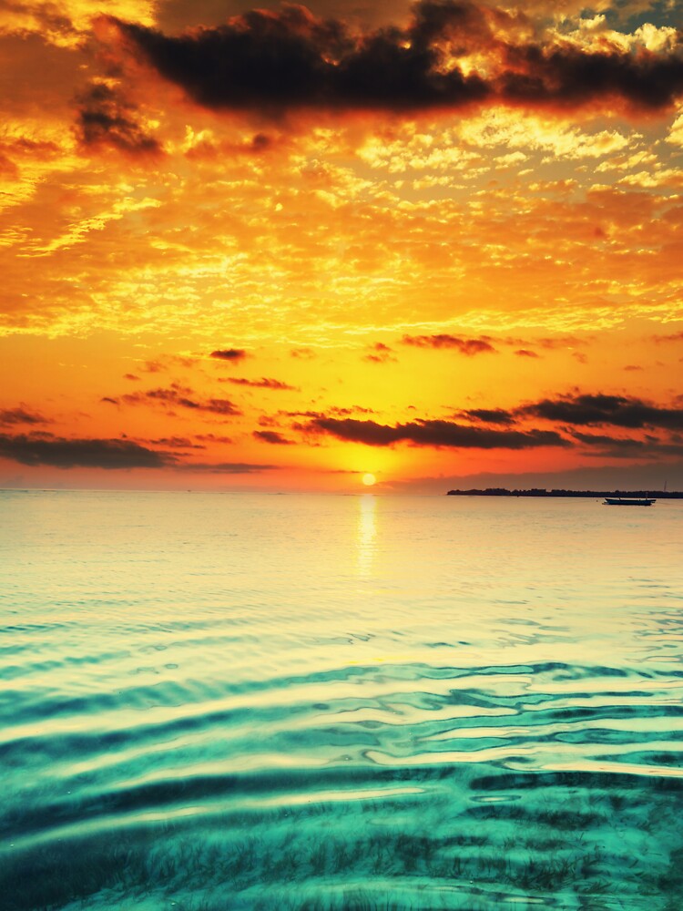 SUNSET OVER THE LAKE by MJ96-PRO