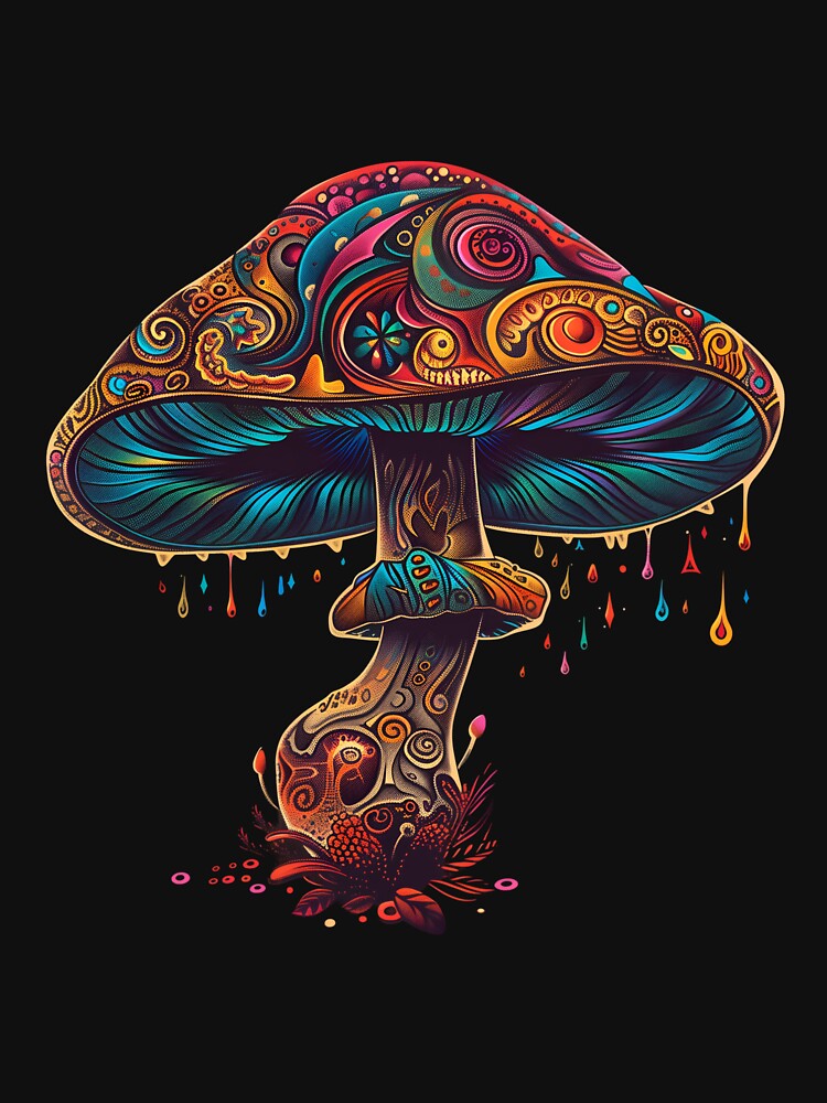 Stylized Magic Mushroom 15 by HarmonyTheKoala