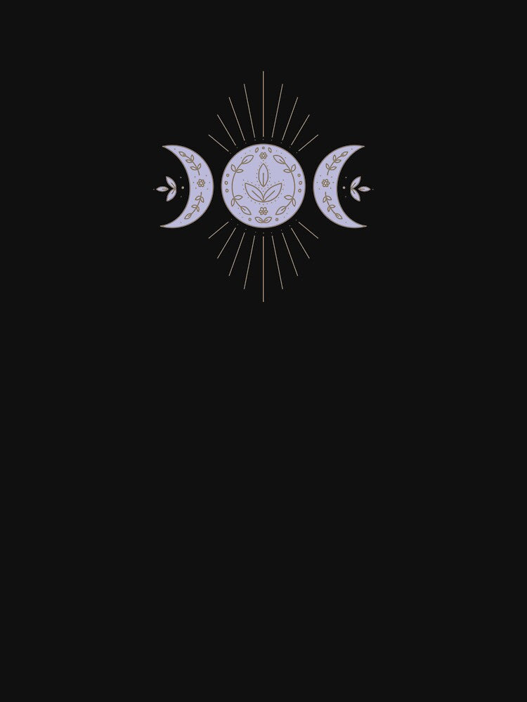 Triple moon goddess illustration by hanameda