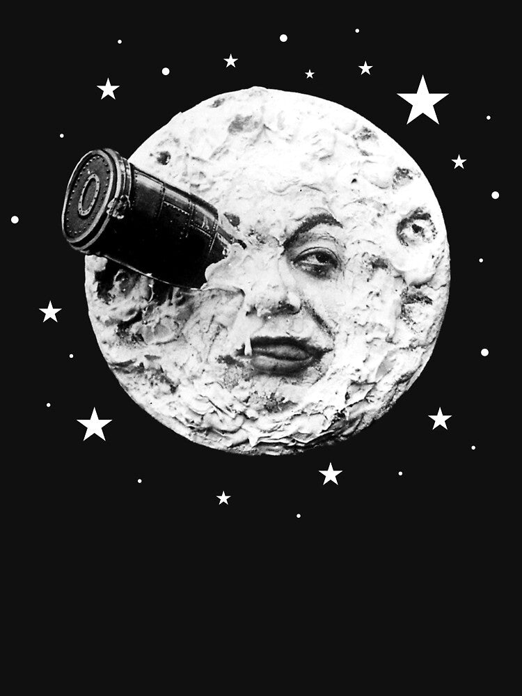 Moon Face - Melies Rocket Journey to the Moon by tikithreads