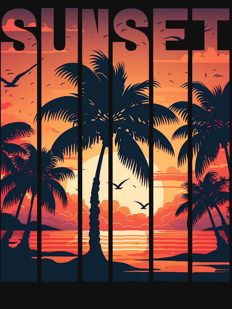 Stunning Retro Sunset by MixArkArt