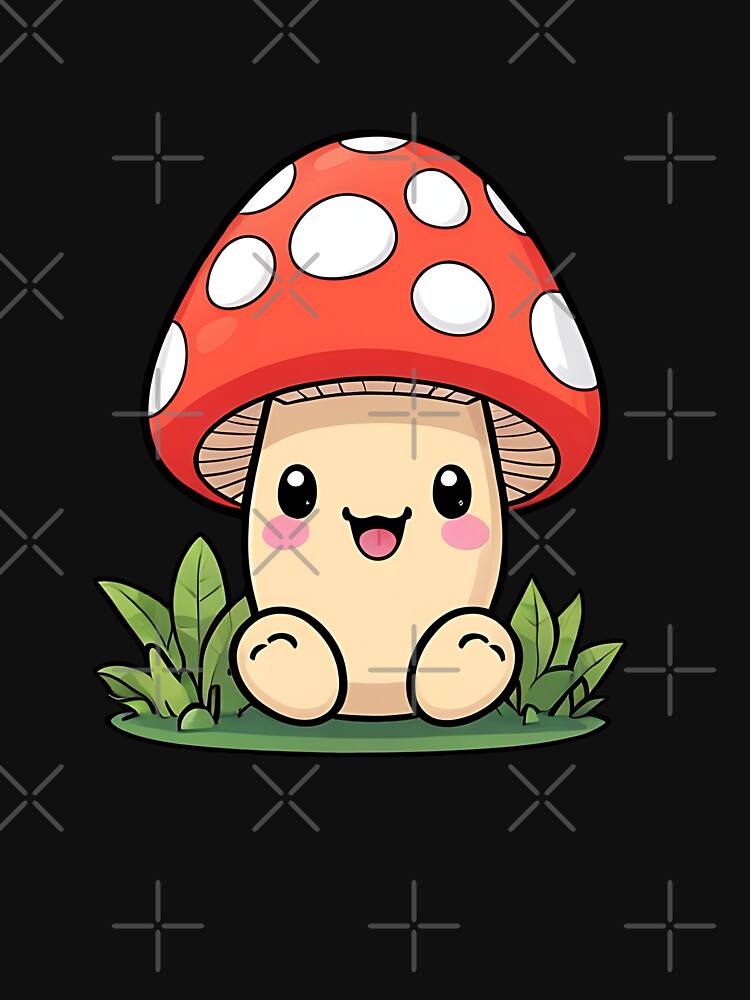 Cute Kawaii Mushroom, Mushroom Lover by saloui